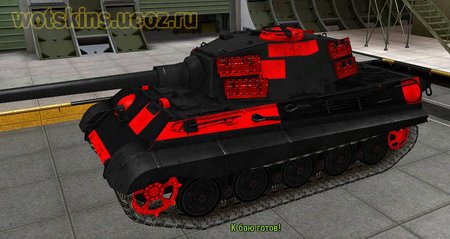 Зоны пробития черно-красные от Korean Random для игры World Of Tanks
