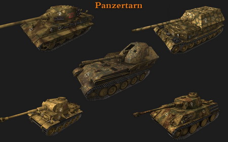 Сборка камуфляжей "Panzertarn" для игры World Of Tanks