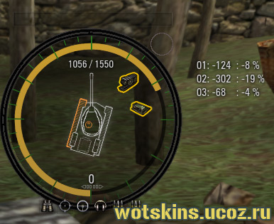 Damage панель и миникарта для игры World Of Tanks
