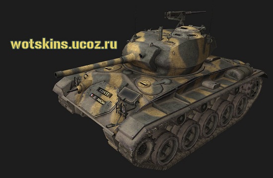 M24 Chaffee #24 для игры World Of Tanks