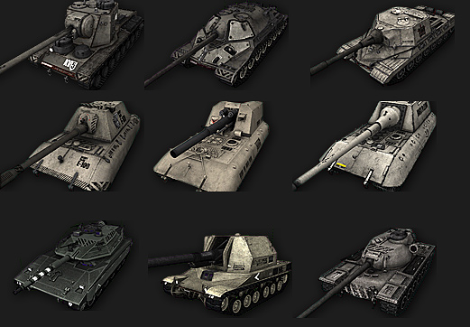 Иконки танков в ангаре в камуфляже от 70599 (и не только) для игры World Of Tanks