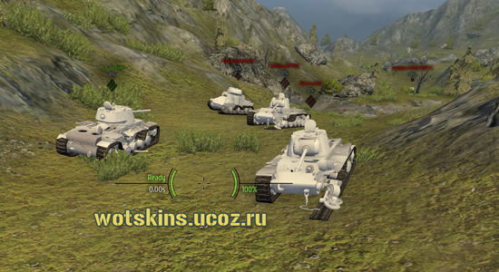 Белые "трупы" танков 0.8.9 для игры World Of Tanks