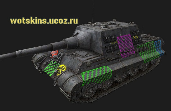 Штрихованные зоны пробития в стиле "Красной Звезды" для игры World Of Tanks