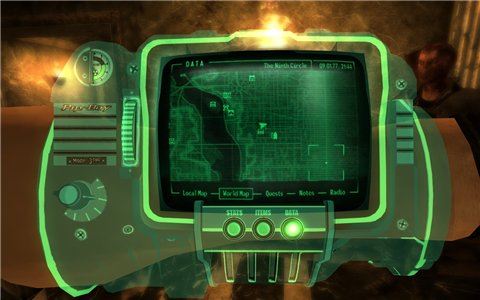 Голографический Пип-бой для Fallout 3