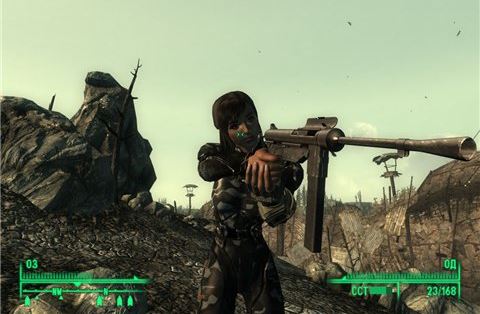 M3A1 Grease Gun - на русском для Fallout 3