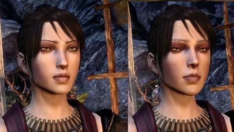 Два вида причесок с разнообразными цветами волос для Dragon Age: Origins