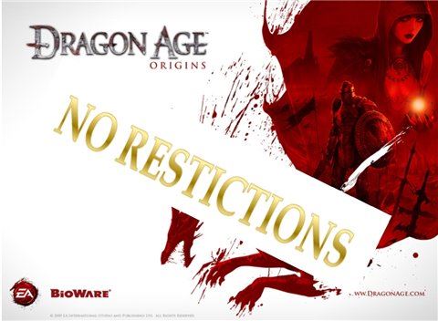 Никаких Ограничений / No Restrictions для Dragon Age: Origins
