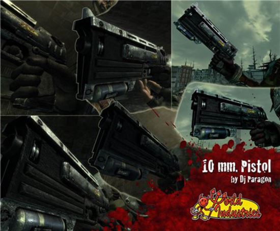 10mm Pistol - World Industries для Fallout 3