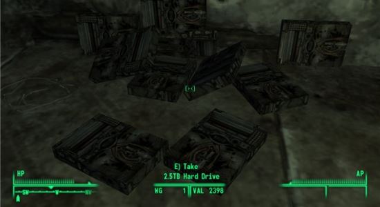 Robot Hard Drives, Floppy Disks and Motherboards для Fallout 3