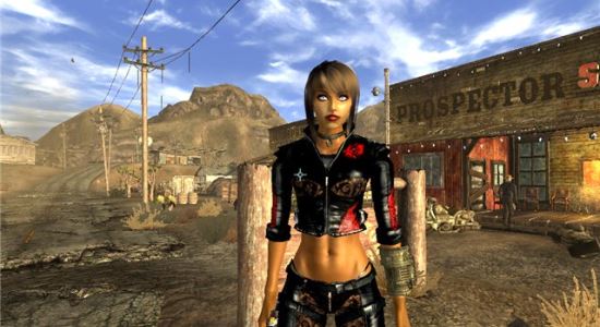 Jessica Outfit Black NV для Fallout: New Vegas