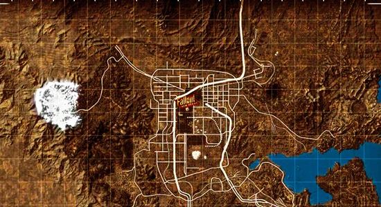 Цветная карта мира для Fallout: New Vegas