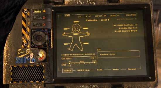 Pipboy Readius Pip-Boy 3500 для Fallout: New Vegas