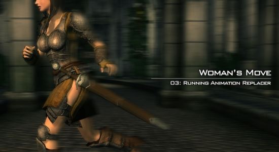 Womans Move - Running Animation Replacer для The Elder Scrolls IV: Oblivion