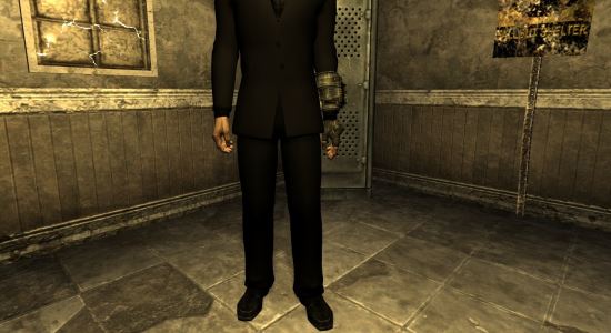 Черный деловой костюм для Fallout: New Vegas