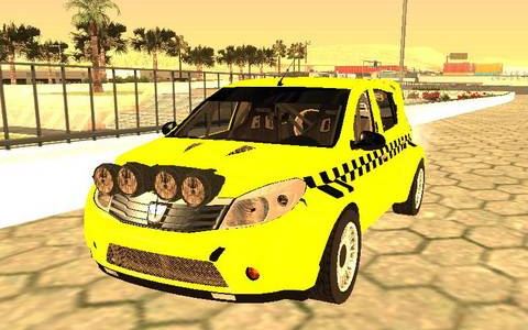 Dacia Sandero speed taxi для Grand Theft Auto: San Andreas
