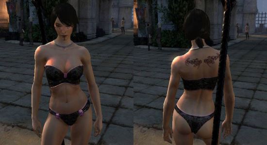 Готичное нижнее белье для Хоук \ Female Hawke Lace Undies для Dragon Age 2