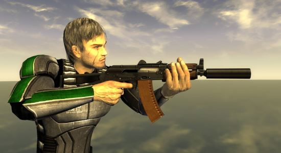 АКС-74У для Fallout3 и Anchorage