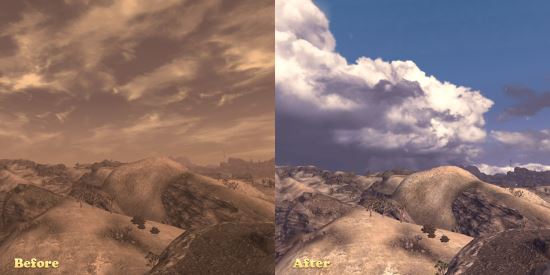 Небо Запада - атмосфера и погода для Fallout: New Vegas