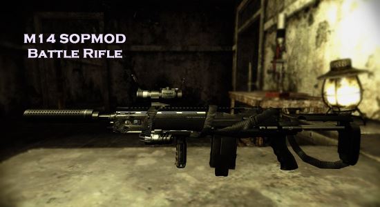 Снайперская винтовка М14 SOPMOD для Fallout: New Vegas
