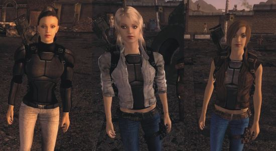 Цветные элементы брони мятежницы для Fallout: New Vegas