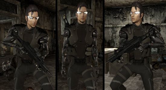 Deus Ex - Adam Jensen Outfit для Fallout: New Vegas