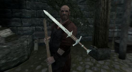 Ретекстуры стального двуручного меча для TES V: Skyrim