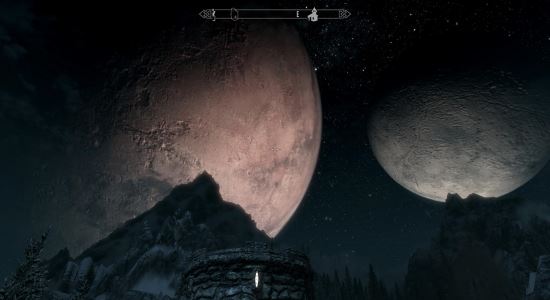 Изменение размера лун / Moon Size Tweek для TES V: Skyrim