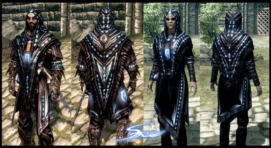 Runic robe archmage / Руническая роба Архимага v 2.0 для TES V: Skyrim