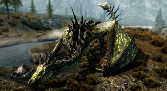 Реплейсер драконов / Organic Elemental Dragons для TES V: Skyrim