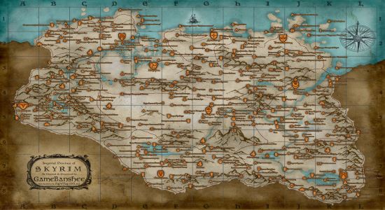 Игровая карта для TES V: Skyrim