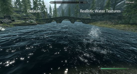 Realistic Water Textures / Реалистичные текстуры воды для TES V: Skyrim