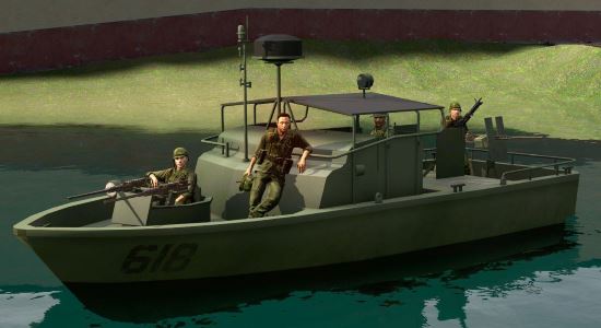 UH-1D and Patrol Boat, River для Garry's Mod