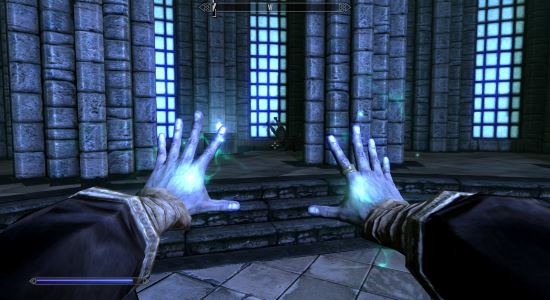 Telekinetic Push / Телекинетический удар для TES V: Skyrim