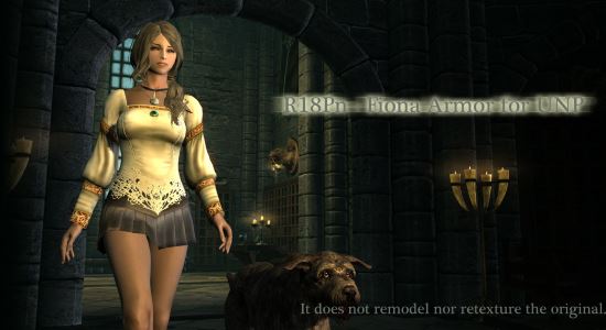 Боевой костюм Фионы под UNP \ Fiona Armor for UNP by NPR для TES V: Skyrim