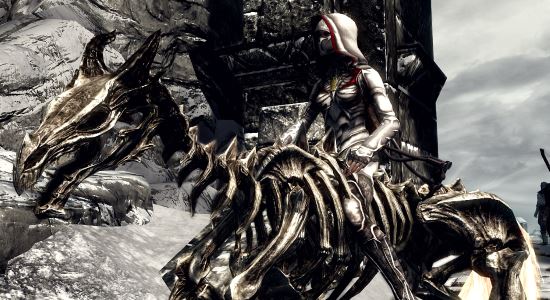 Демонический конь-скелет \ Skeleton Demonic Horse для TES V: Skyrim
