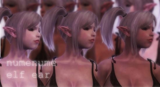 Эльфийские уши в Скайриме / numenume elf ear для TES V: Skyrim