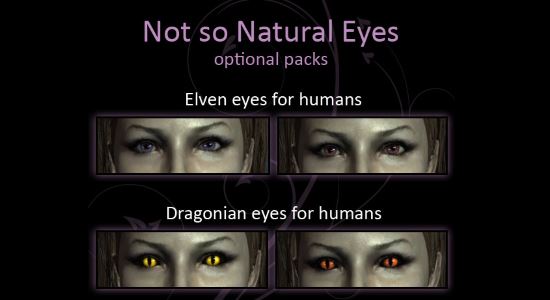Природные глаза / Natural Eyes для TES V: Skyrim