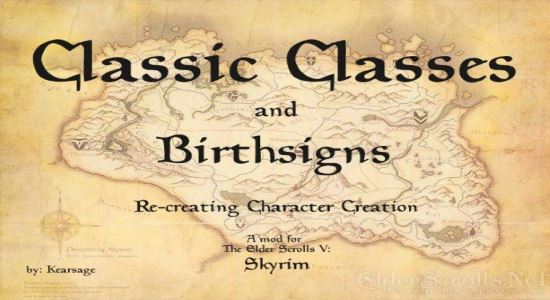 Традиционные Классы для TES V: Skyrim