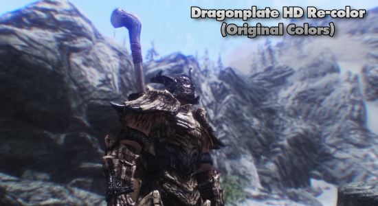 Dragonplate HD Re-color / Реколор Драконьей Панцирной Брони для TES V: Skyrim