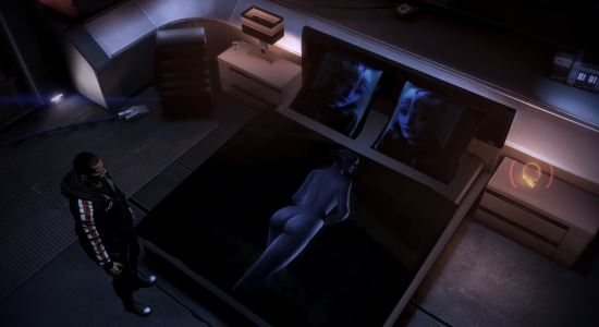 Покрывало и подушки с изображением Лиары для Mass Effect III