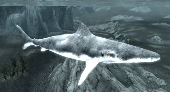 Акулы в Скайриме \ Aquatic Life Overhaul для TES V: Skyrim