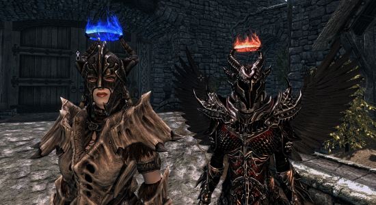 Ангельские нимбы и Демонические рога \ Angelic Halos and Demonic Horns для TES V: Skyrim