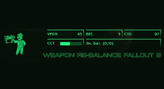 Weapon Re-Balance для Fallout 3