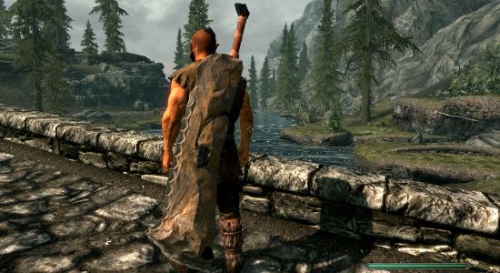 Варварский меч Карсы Орлонга / Karsa Orlong Flint Sword для TES V: Skyrim