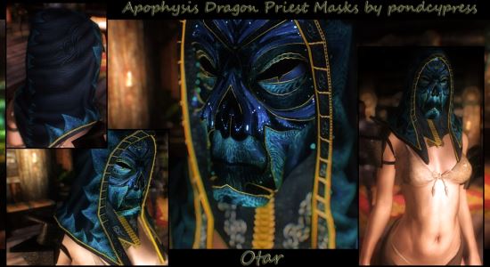 Apophysis dragon priest masks WiP - Реплейсер масок драконьих жрецов v 5.0а для TES V: Skyrim