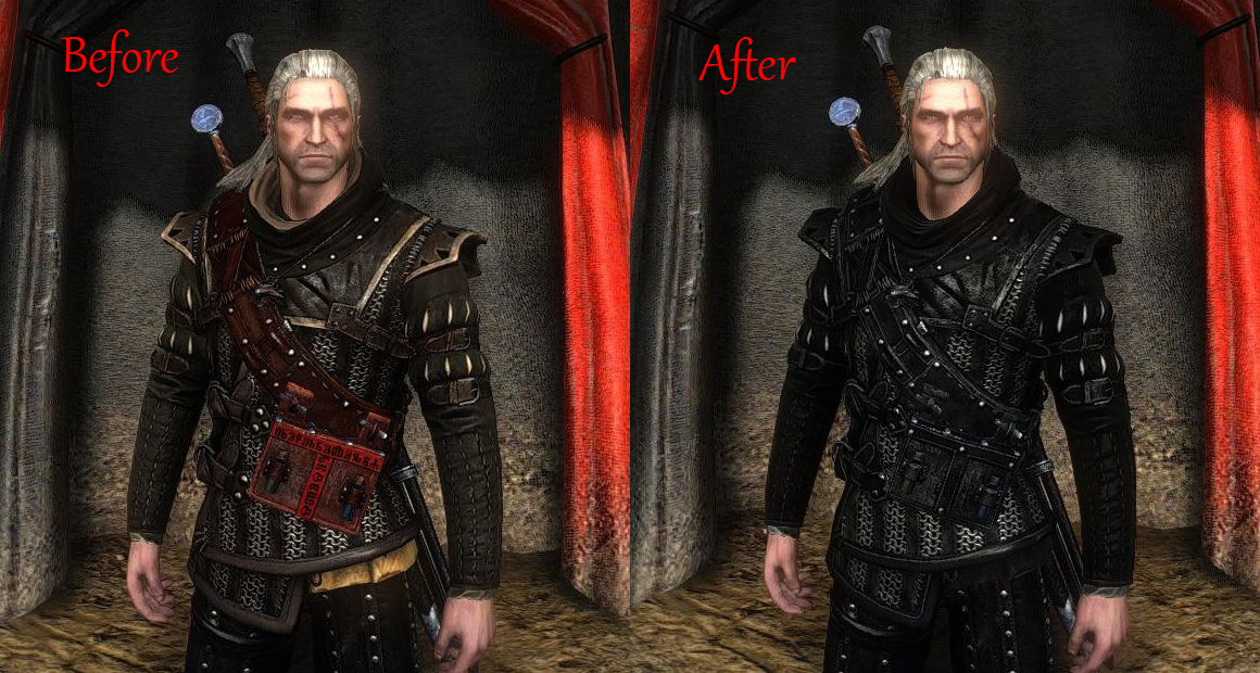 Accursed armors - enhanced design для Witcher 2
