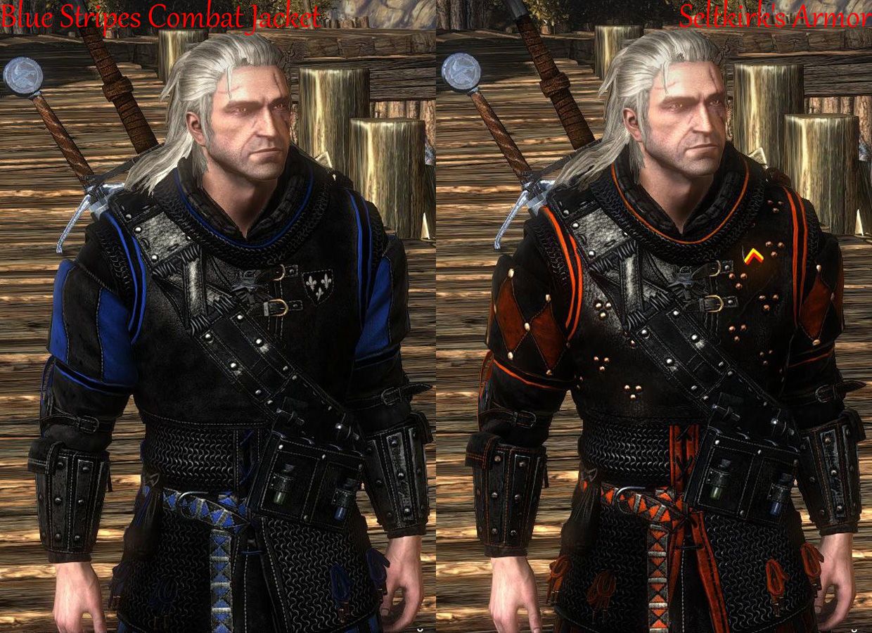 Geralt's armor - enhanced design для Witcher 2