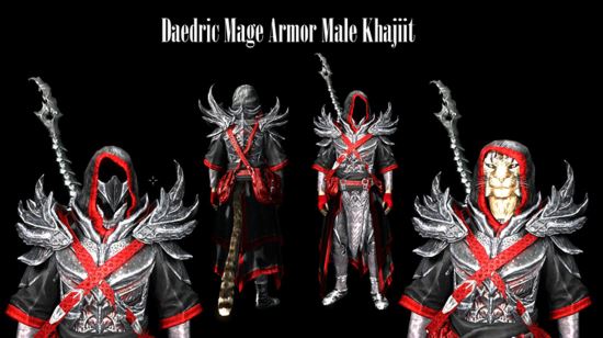 Сет даэдрических магов \ Daedric Mage Armor для TES V: Skyrim