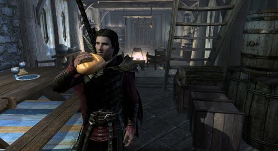 Анимация приема пищи / See Yourself Eat and Drink для TES V: Skyrim