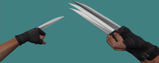 Wolverine Claws для Counter-Strike 1.6